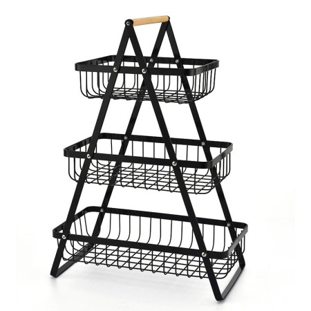 3 Lyar best Food rack-Black