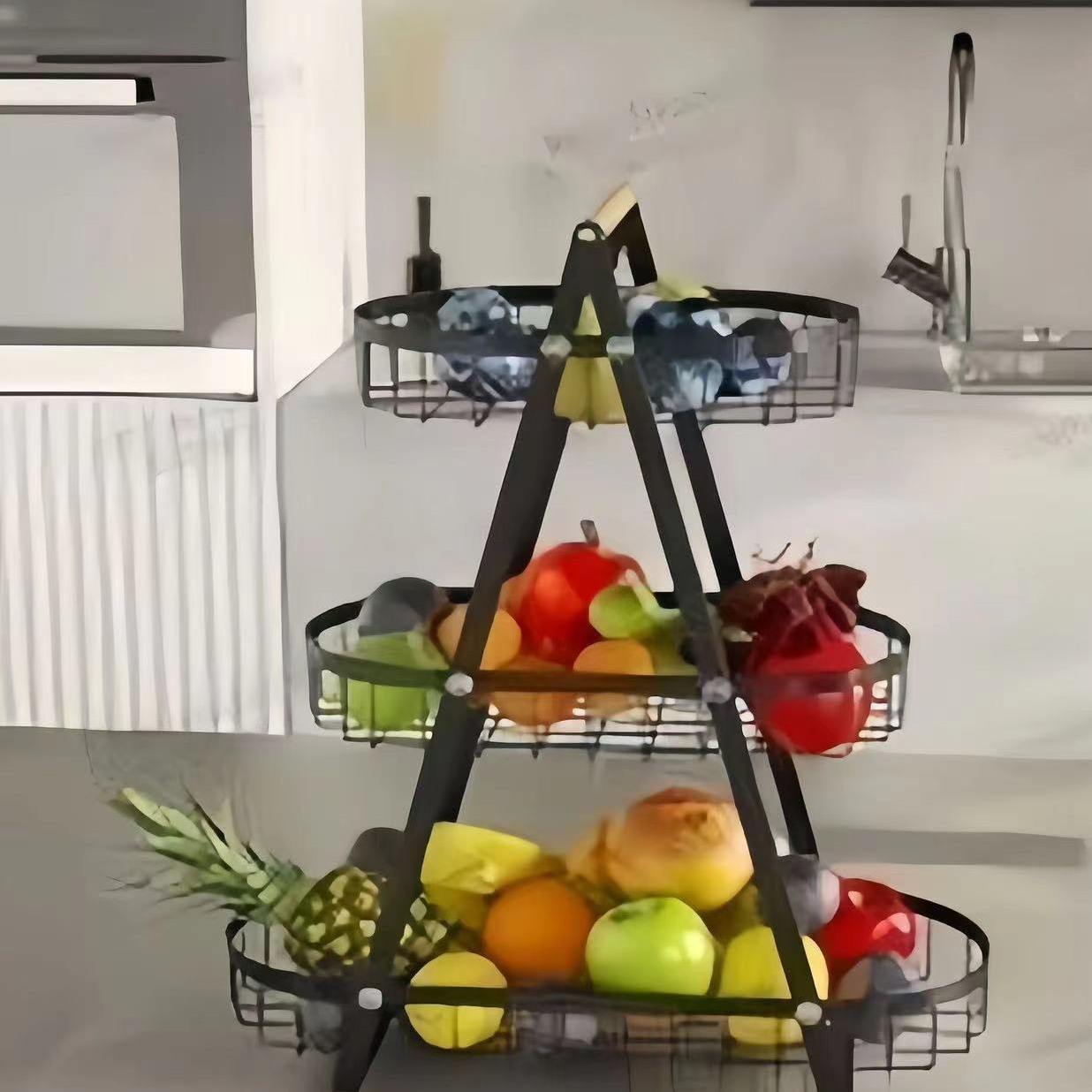 3 Lyar best Food rack-Black - Image 5