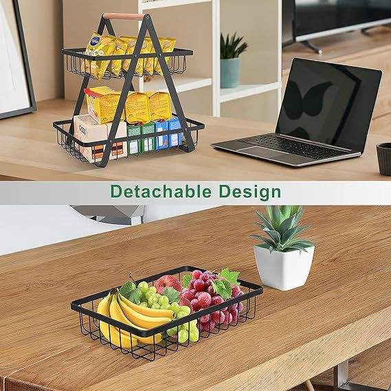 3 Lyar best Food rack-Black - Image 4