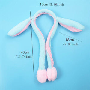 LED Bunny Hat Winter Soft Plush Rabbit Moving